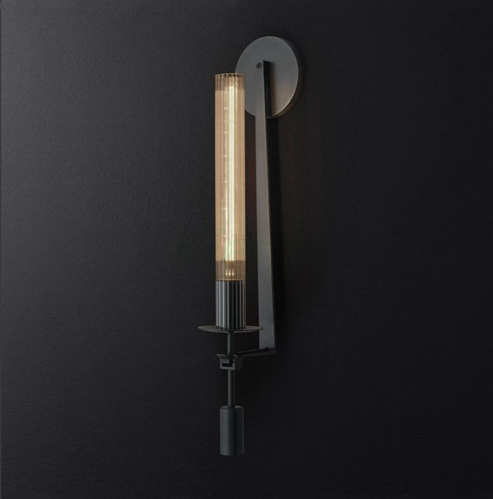 Apliques de pared LED modernos de poste negro para decoración de lujo en baños y estudios 7