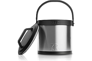 RTIC Insulated Ice Bucket with Lid: Chill Beer, Ice Cream, Drinks, Beverages for 24 Hours
