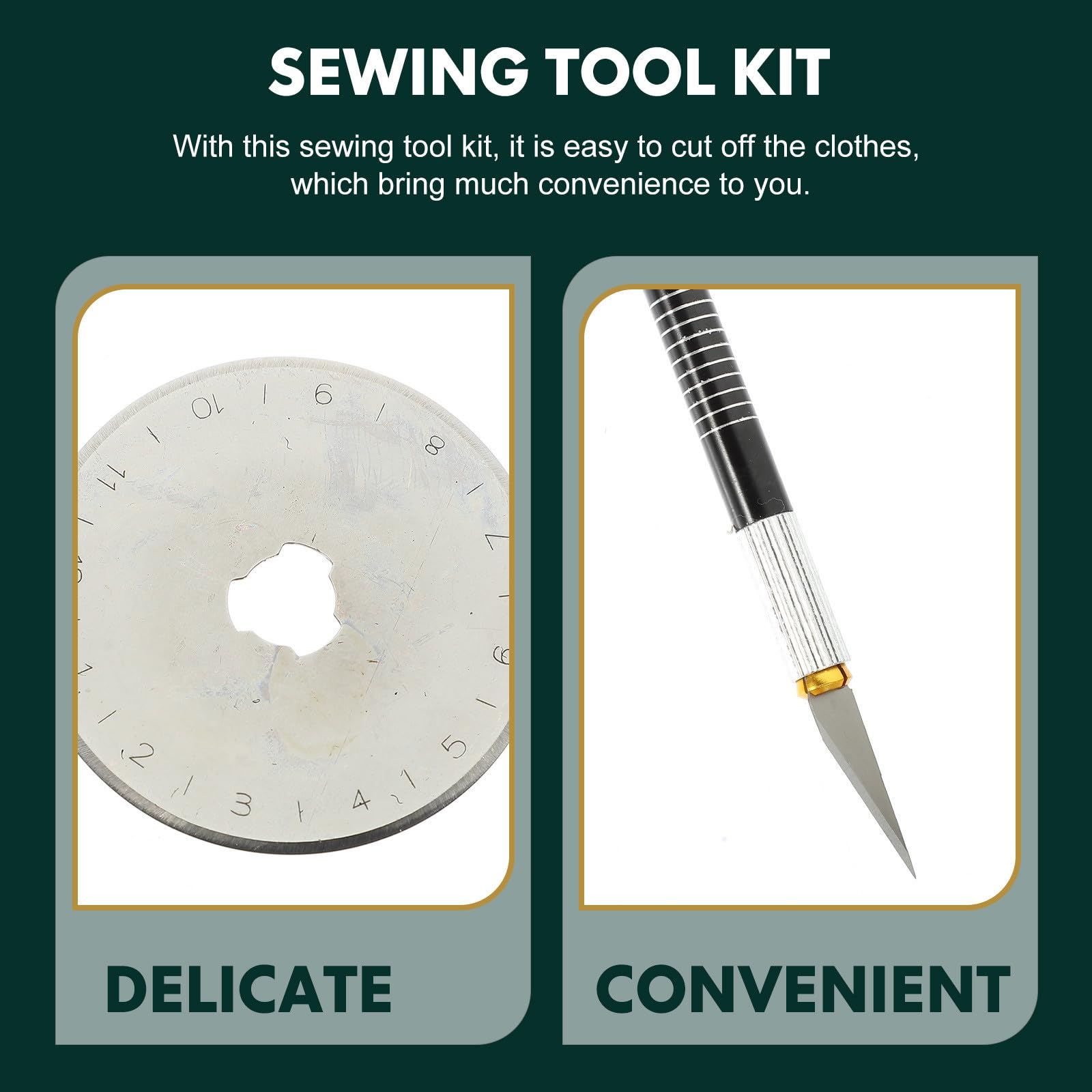Kit de Cortador Rotatorio para Costura y Manualidades Bolsa
