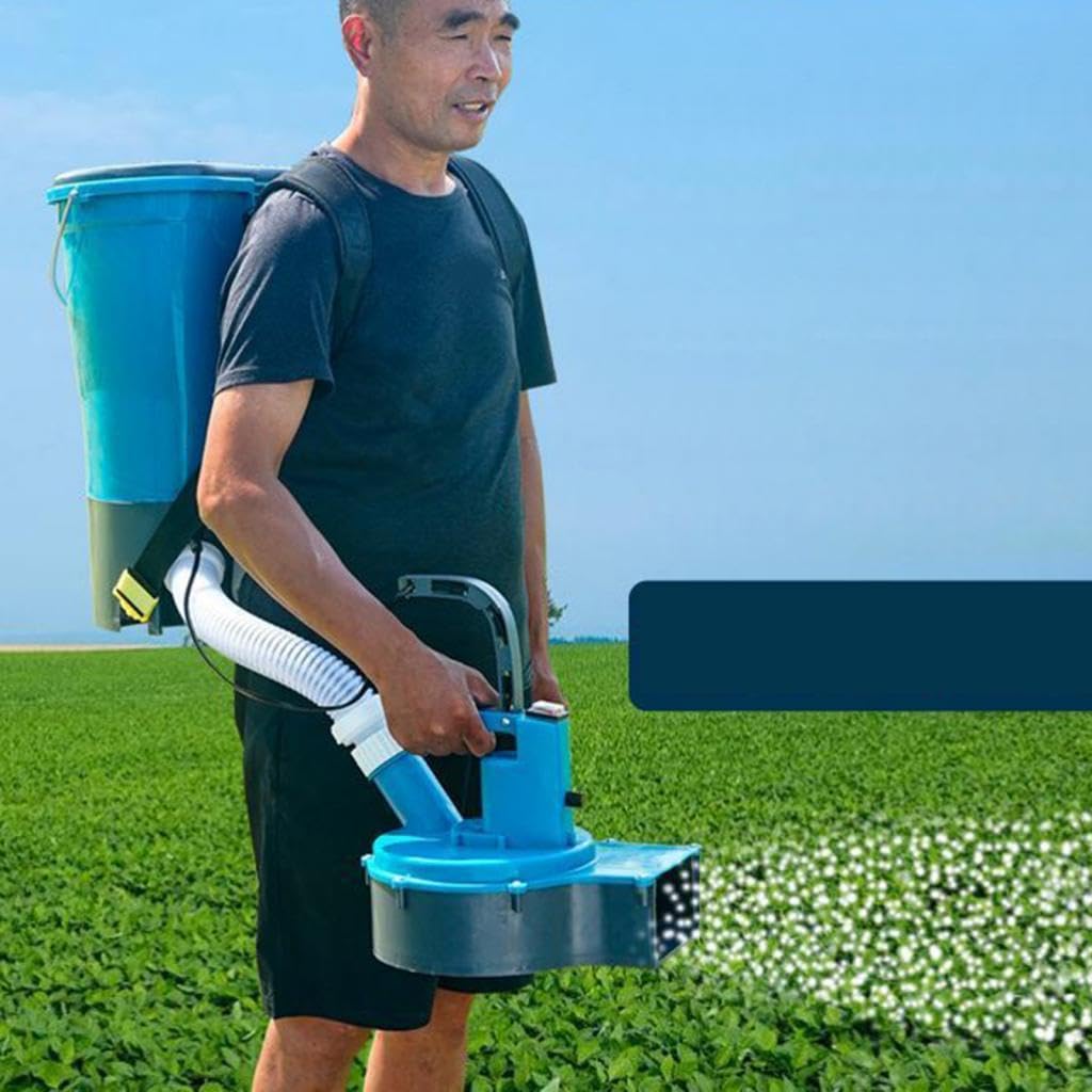 Testa di Spandimento Elettrico per Fertilizzanti con Maniglia, Attrezzatura Agricola, Spandiletame Elettrico per E Cortili, Testa Quadrata