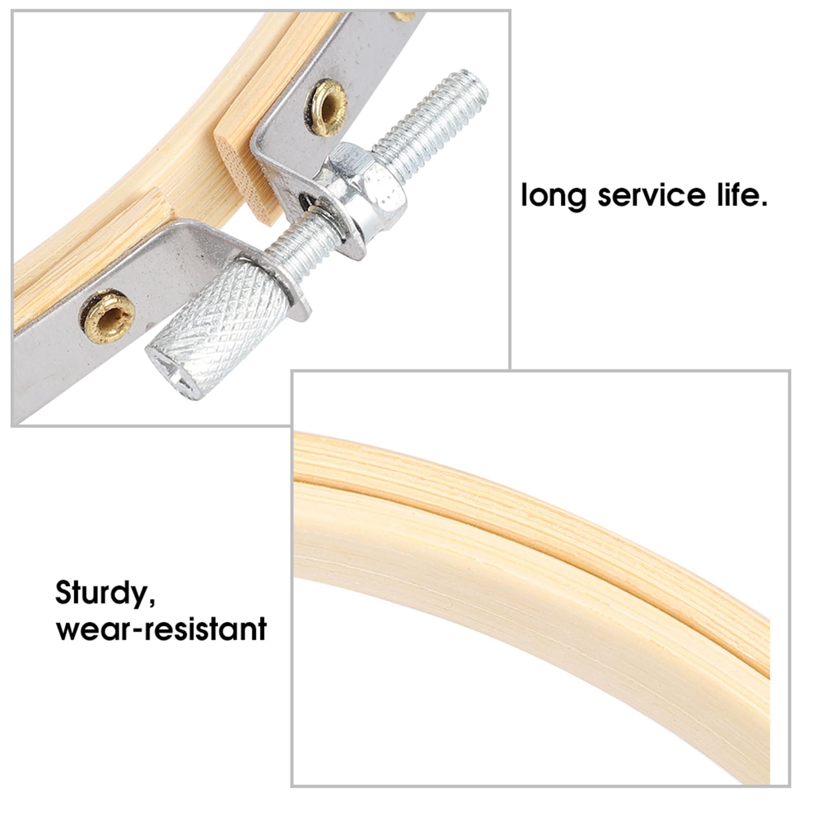 12 Cerceaux De Broderie De 13 Cm, Anneaux De Cercle Réglables, Accessoire De Cerceau De Couture Universel Pour L'artisanat De Couture Au Point Croisé