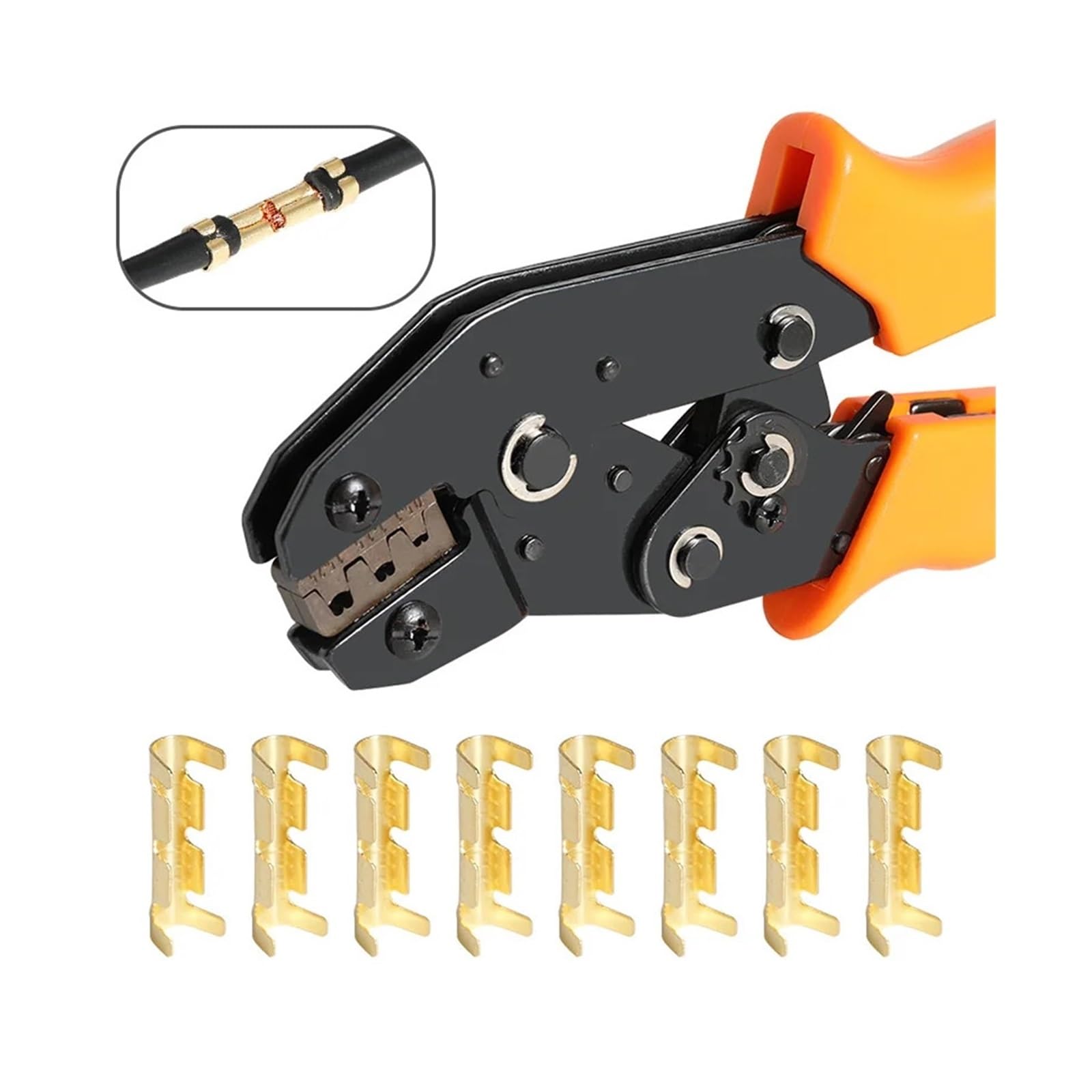 Lot de 300 cosses à sertir en U for câblage rapide de 0,5 à 1,5 mm² et gaine thermorétractable(300PCS SN48B)