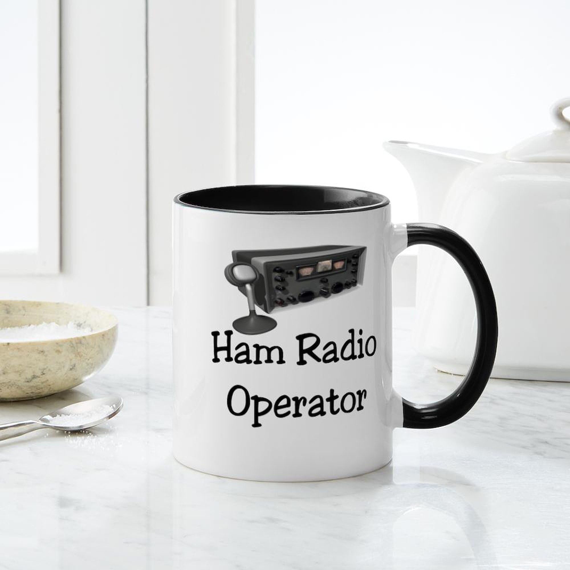 CafePress Ham Radio Operator Ceramic Coffee Mug - 11 Oz, Lead-Free, Dishwasher & Microwave Safe, Printed In USA - View #4