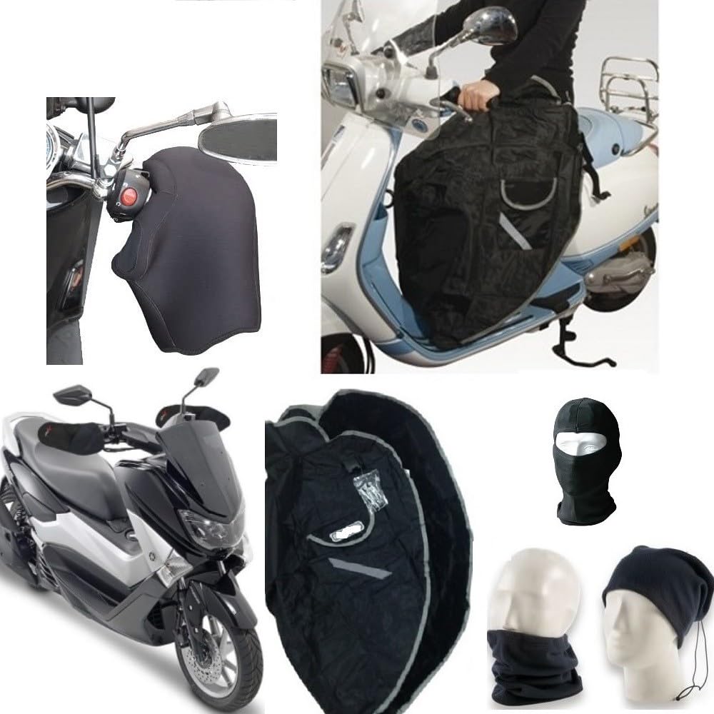 Compatible avec sym jet 14 couvre-jambes protège-mains en néoprène, imperméable, anti-froid, pare-vent, couverture thermique avec fourrure à porter
