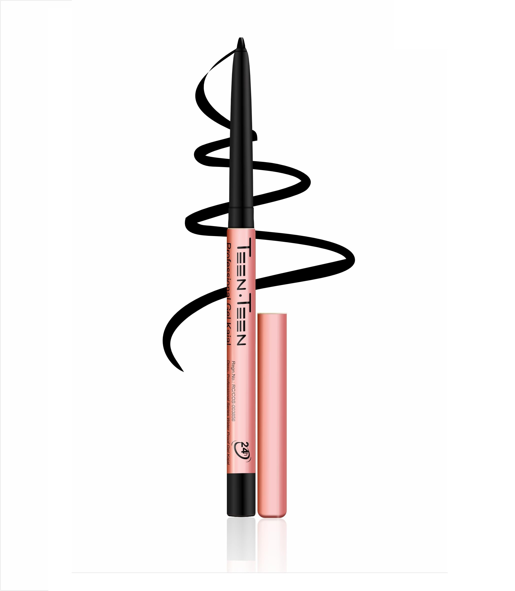 TEEN TEEN Dream Gel Kajal – Non-Transfer, Smudge-Proof & Waterproof Formula | Long-Lasting Wear with Intense Rose Gold Finish | Professional Eye Makeup for Bold Definition, Black-image-29