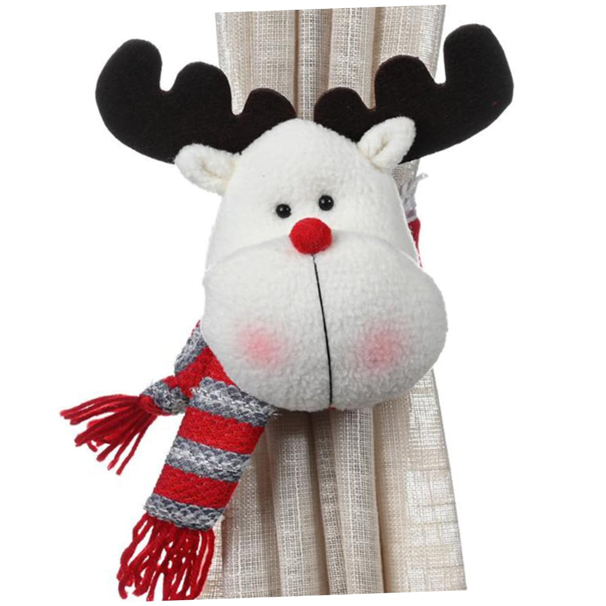 Garneck 2pcs Creative Christmas Curtain Buckle Santa and Festive Window Ornaments for Holiday Decor Bright and Chic Holiday Accessories