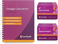 Vista 1 de Tarjetas flash de farmacología + tarjetas flash Med-Surg + libro de ejercicios de cálculos de dosis - Preparación para la prueba NCLEX ATI HESI 2026