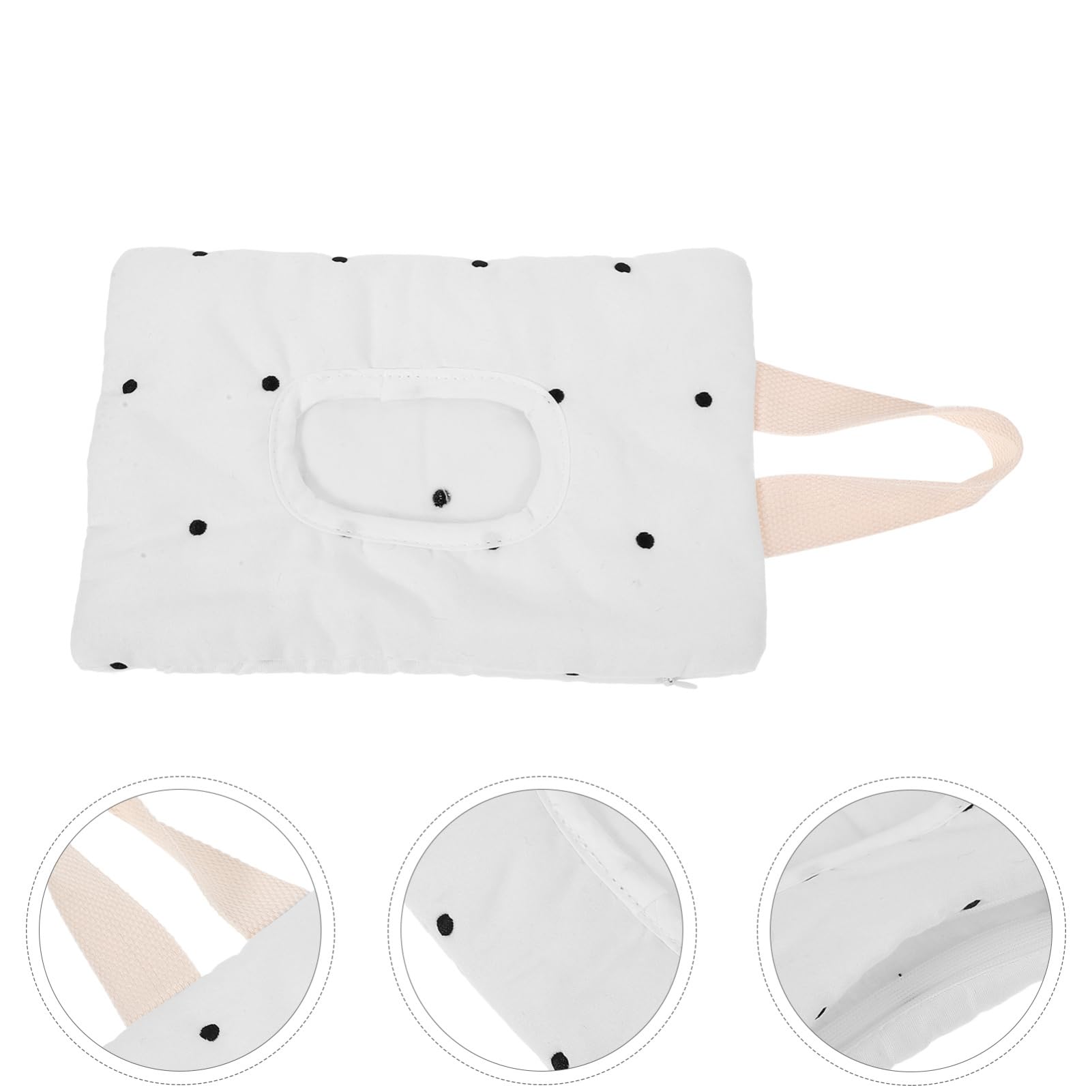 ibasenice 4piezas Dispositivo Colgante Para Húmedas Bolsa Para Wipes De Organizador De Para Coche Accesorio Práctico Para Cambios De Diseño Puntos y Negros