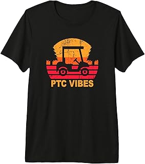 Peachtree City Golf Cart Life Vibes Vintage Sunset Premium Tri-blend T-Shirt