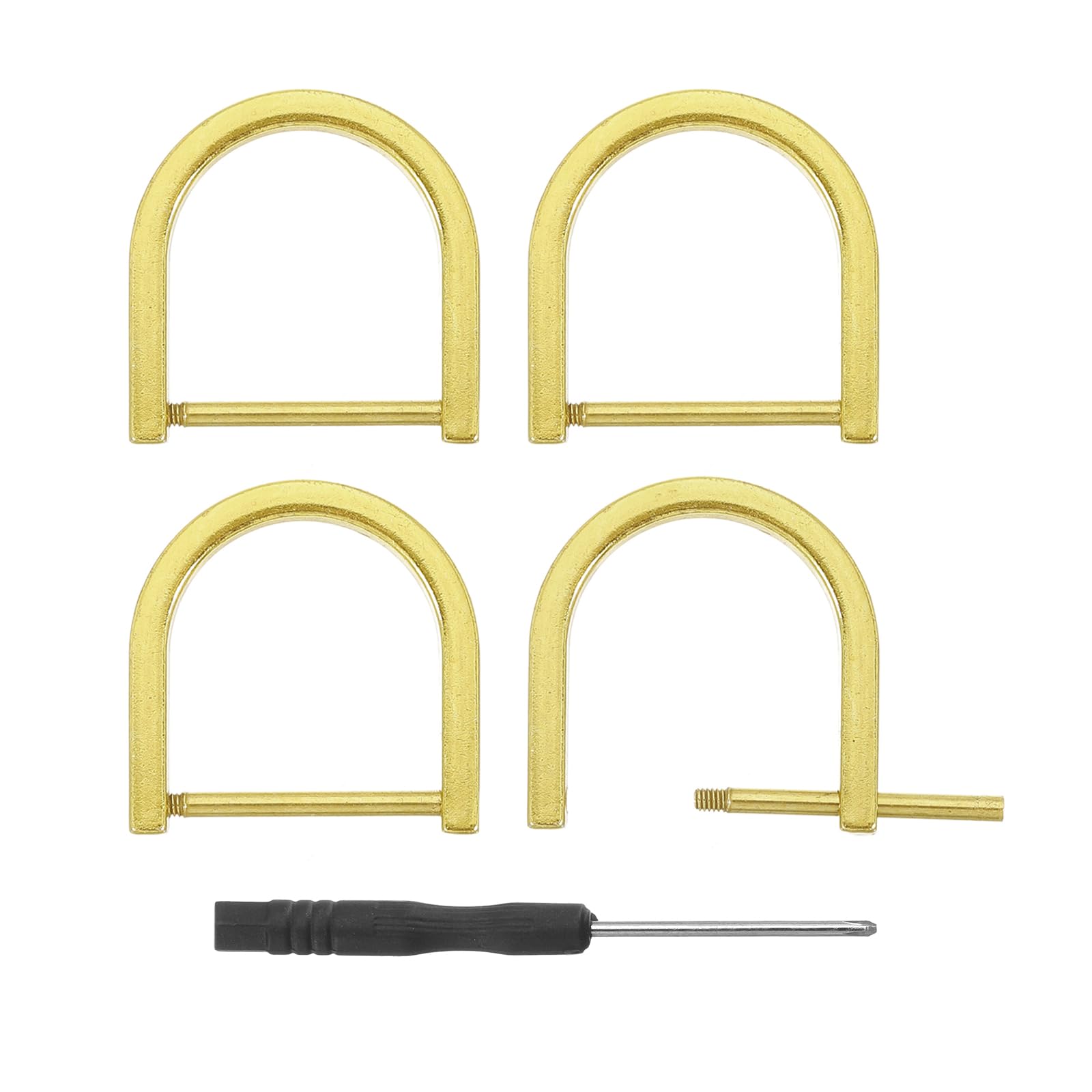 Amazon.co.jp: [uxcell] Dリング ネジ式 内幅25mm Dカンバッグ 留め