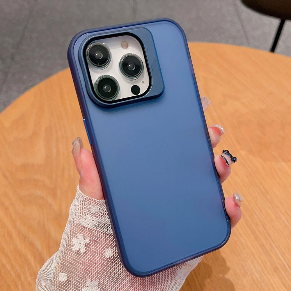 Étui pliant mat de luxe pour iPhone 14 Pro Max avec support d'objectif invisible - 7