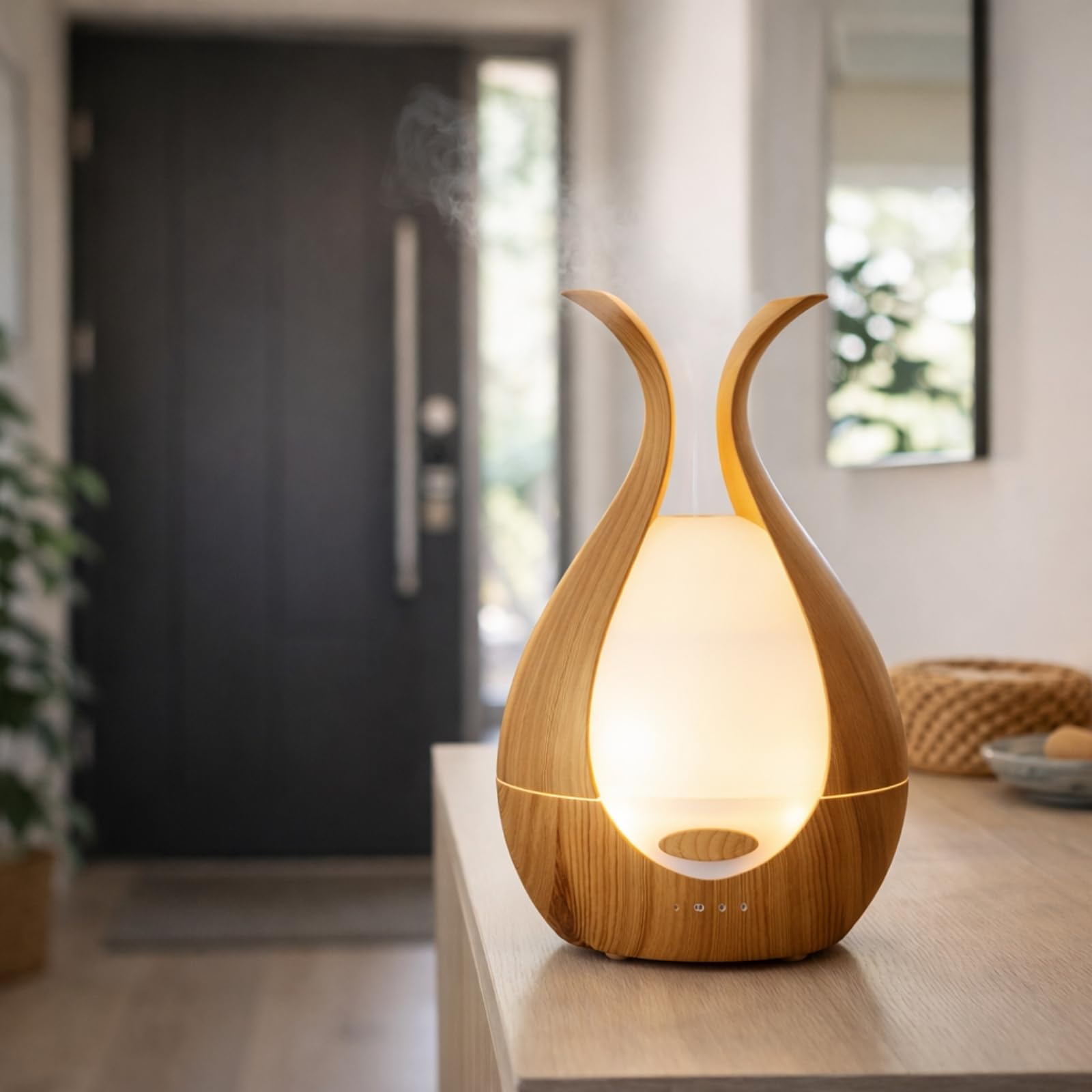 Duftdiffusor für ätherische Öle - 200ml - Premium-Design - Elektrischer Luftbefeuchter - Kontinuierliche oder abwechselnde Diffusion - Wellness und Aromatherapie - Zen'Arôme