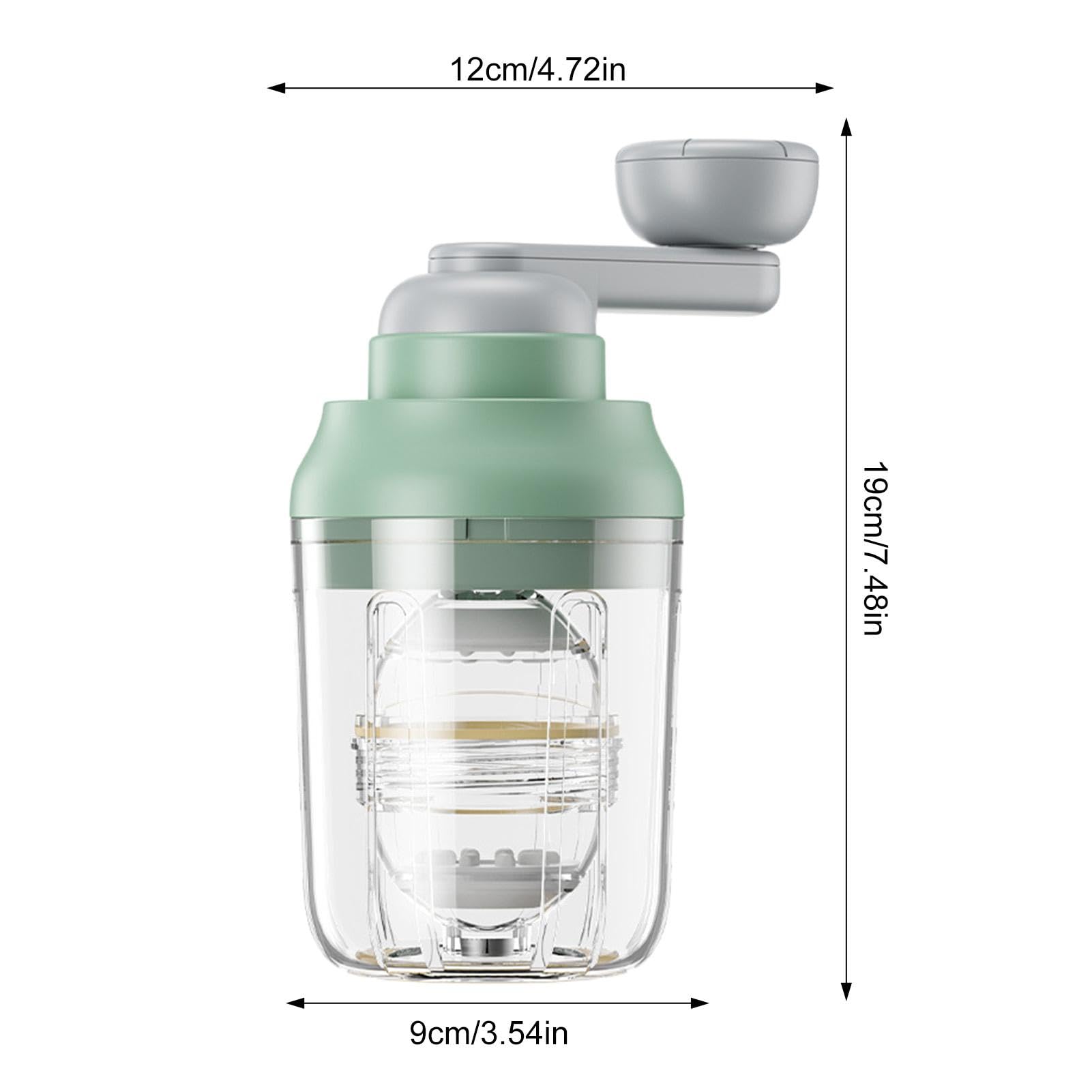 Huevo Dorado Giratorio Manual – Centrifugadora Huevos Duros, Material PC, Base Antideslizante, Color Blanco Y Verde