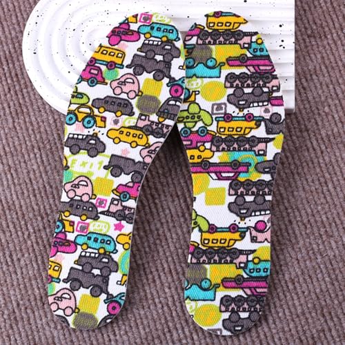 Tyfgrt 5 Paia Di Solette Per Cartoni Animati Per Bambini, Design Con Motivo A Cartoni Animati, Morbide E Confortevoli, Adatte Per Sostituire Le Solette Per Bambini, Adatte Per L'uso Quotidiano. - 5