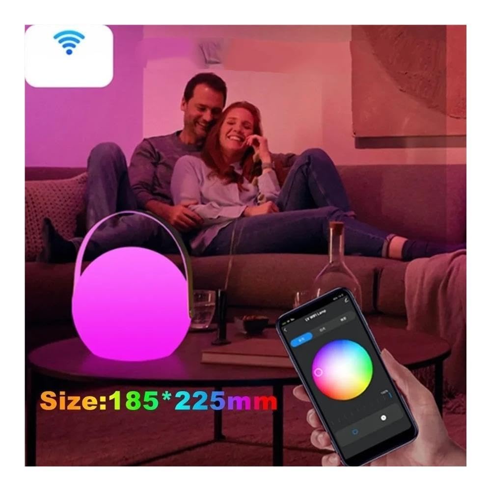 Lanterna da campeggio a LED RGB, telecomando a 16 colori, lampada portatile ricaricabile(Cylinder lamp)