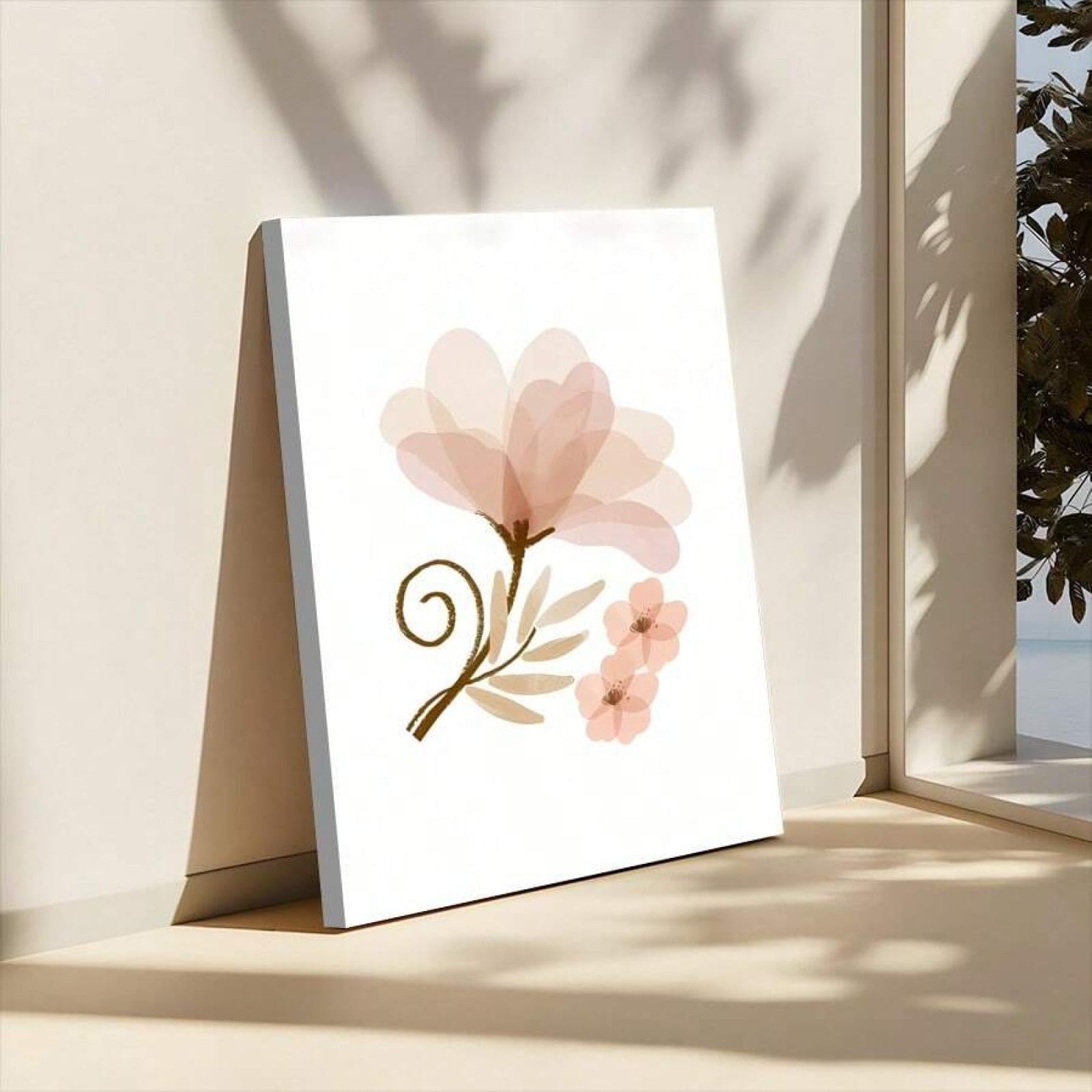 Póster de lienzo texturizado con diseño de mariposas para pared de guardería, pintura de flores, decoración de pared para dormitorio y sala de estar, carteles e impresiones de 80 x 120 cm sin marco