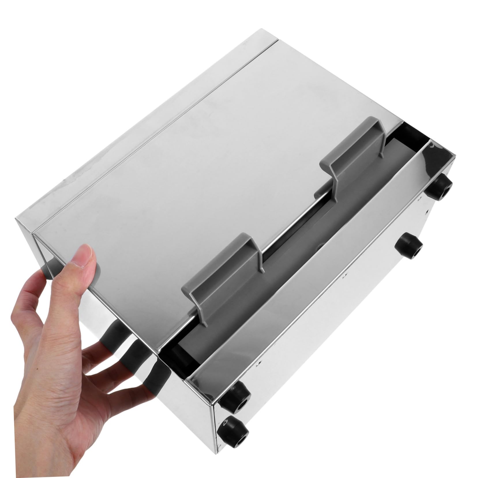 NUOBESTY Strohhalmspender mit Aufbewahrungsbox für Strohhalme und Essstäbchen Automatischer Strohhalmhalter aus Edelstahl Stiftespender fürs Klassenzimmer