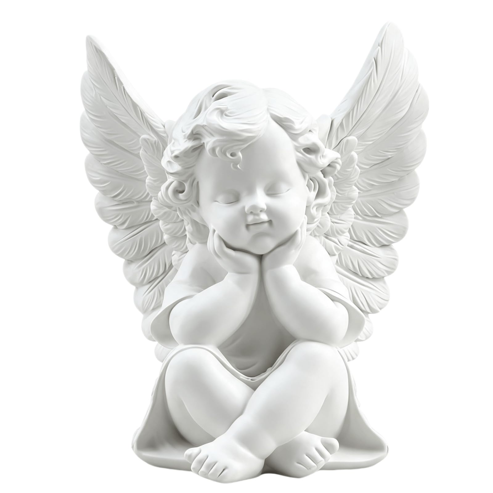 Guardian Angel Gifts, Angel Ornament, White Resting Cherub, Sympathy Gift โ image 1