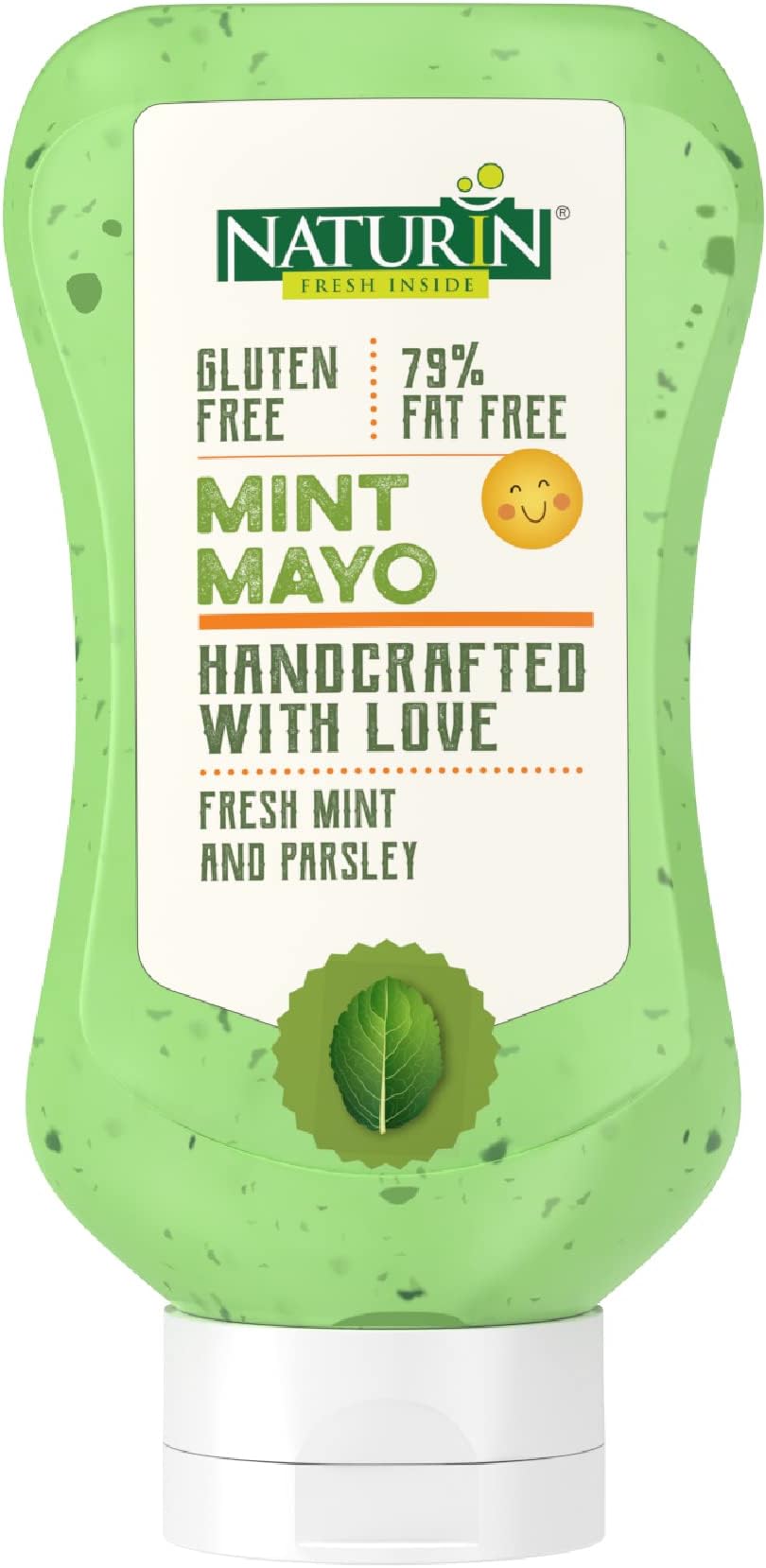 Mint Mayonnaise | 100% Vegetarian, Gluten-Free, Eggless | Organic & Creamy Mint Mayonnaise Spread | Rich Indian Flavor | Easy-to-Use Squeeze Bottle | Perfect Dip for Snacks & Meals (290gm)