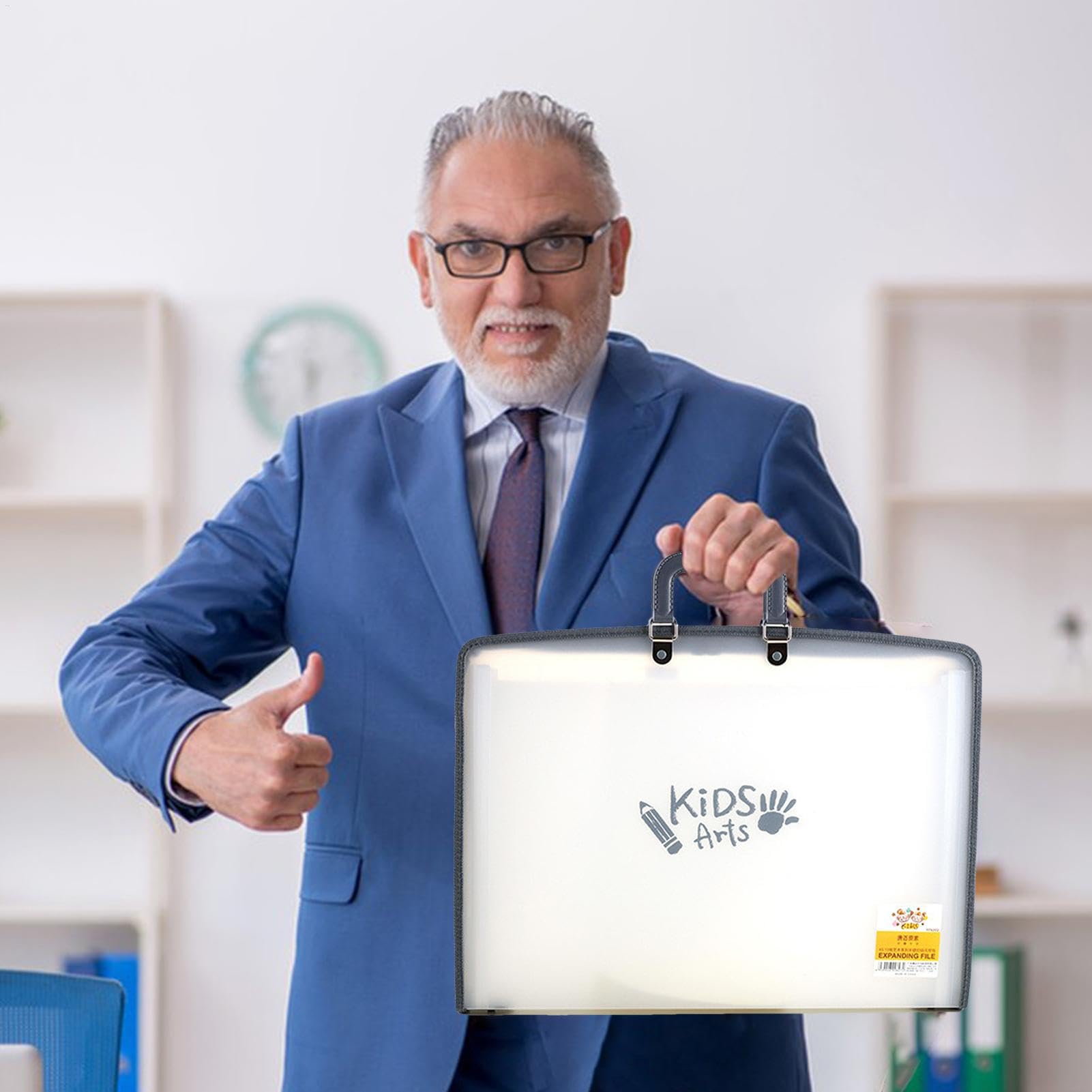 Carpeta de archivos expandible, Organizador de documentos Carpeta de | Organizador de archivos con cremallera, organizador portátil de almacenamiento de docum