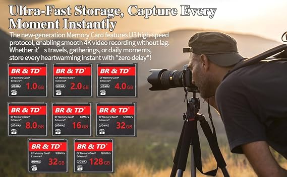BR & TD CF Memory Card Extreme, 64GB, 120MB/s, UDMA