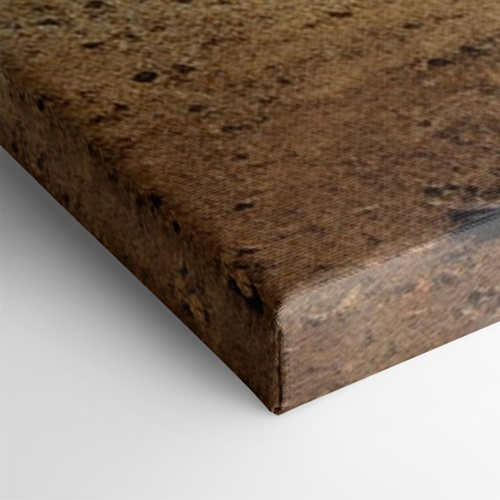 Canvas for Living room. Riveting Canyon Splendor: A Symphony of Turquoise Flow, Chromatic Cliffs, and Verdant Whispers, 27 x 18 inch Canvas Wall Art - Contemporary Masterpieces - Modern Home Decor
