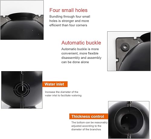 Miniatura 5 de Caja de cultivo de raíces de plantas, kit de propagación de capas de aire reutilizable, herramientas de injerto de bolas de enraizamiento de