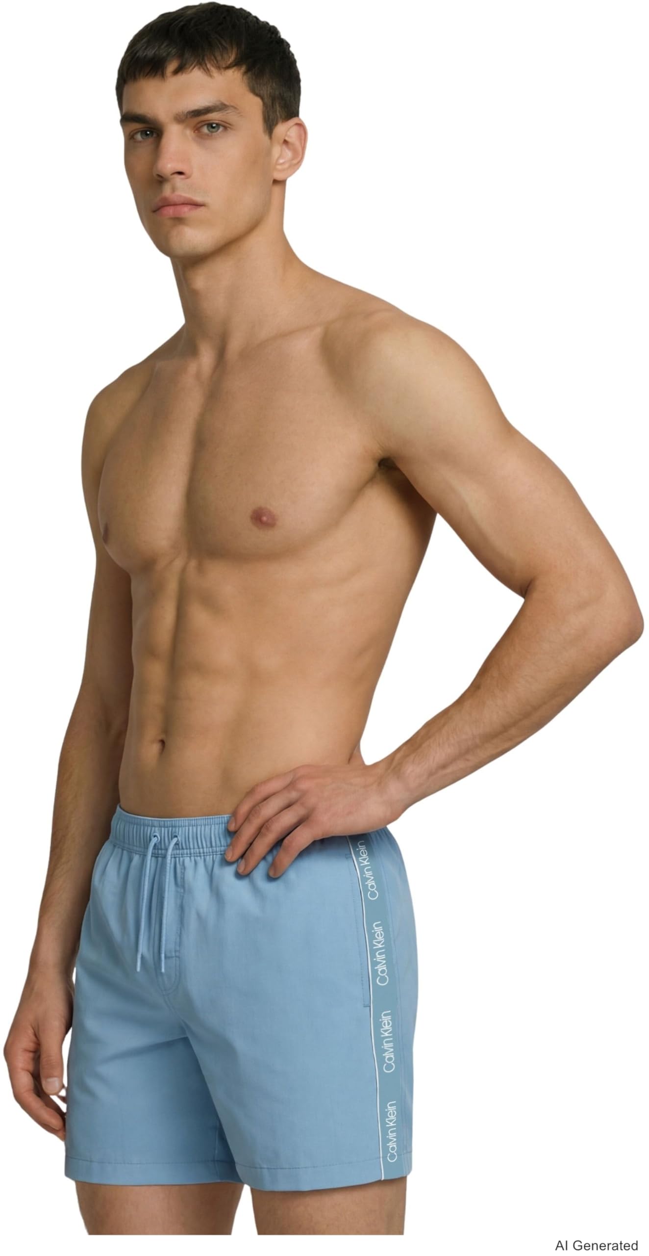 Calvin Klein Men's Blue Swim Shorts in Size L, Sports Direct