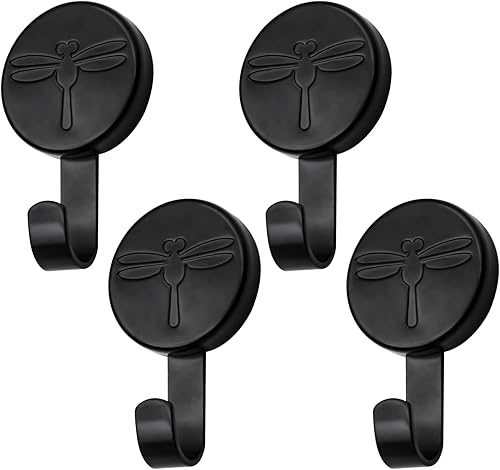 Ganchos magnéticos, colgador magnético confiable resistente para superficies y puertas de metal (paquete de 4)