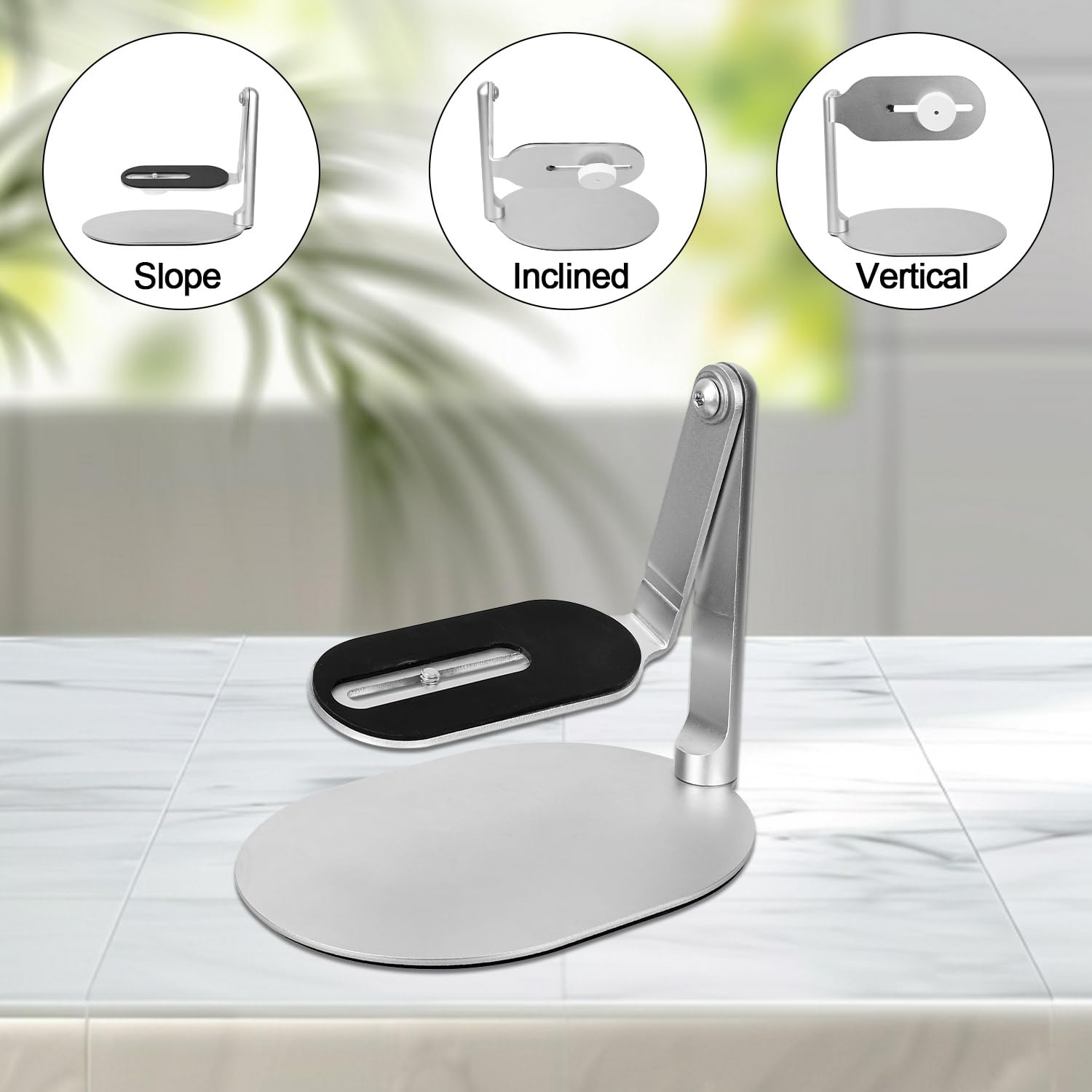 Gosknor Tisch Projektorständer, 360° Verstellbarer Mehrwinkel Tischprojektor Monitorständer Kompatibel mit der Nebula Kamera