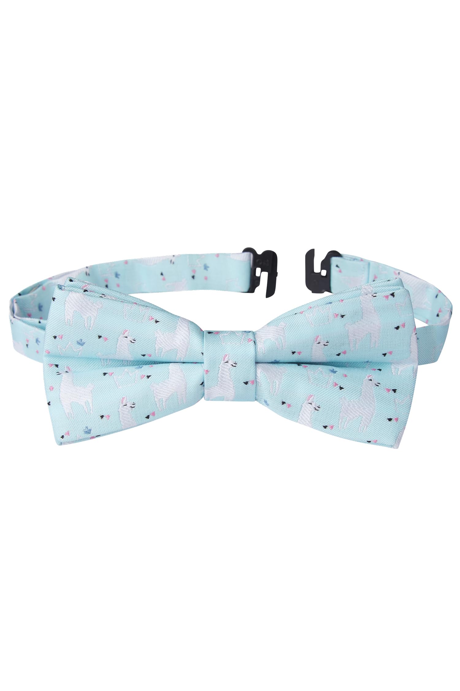 HISDERN Bow Ties for Boys Pre Tied Toddler Bow Tie Adjustable Kids Bowties Clip On Fun Patterned Bowties for Wedding Party