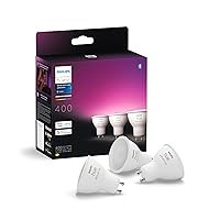 Philips Hue Faretto Smart GU10, Luce Bianca e Colorata (3 pezzi)
