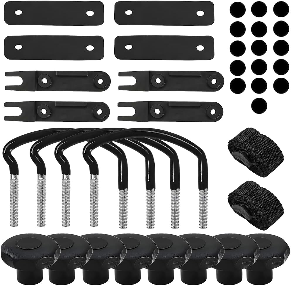 4 Sets Car Roof Box U-Bolt Clamps, Vehicle Rooftop Cargo Carrier