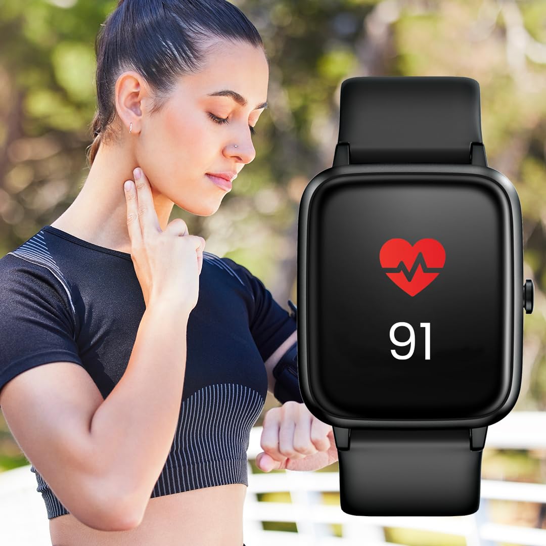 TECHMADE Smartwatch Unisex, Orologio Fitness con Contapassi, Frequenza Cardiaca, Sonno, Sport CON GPS INTEGRATO, per attività in door e out door | Android e iOS (blu-cassa silver)