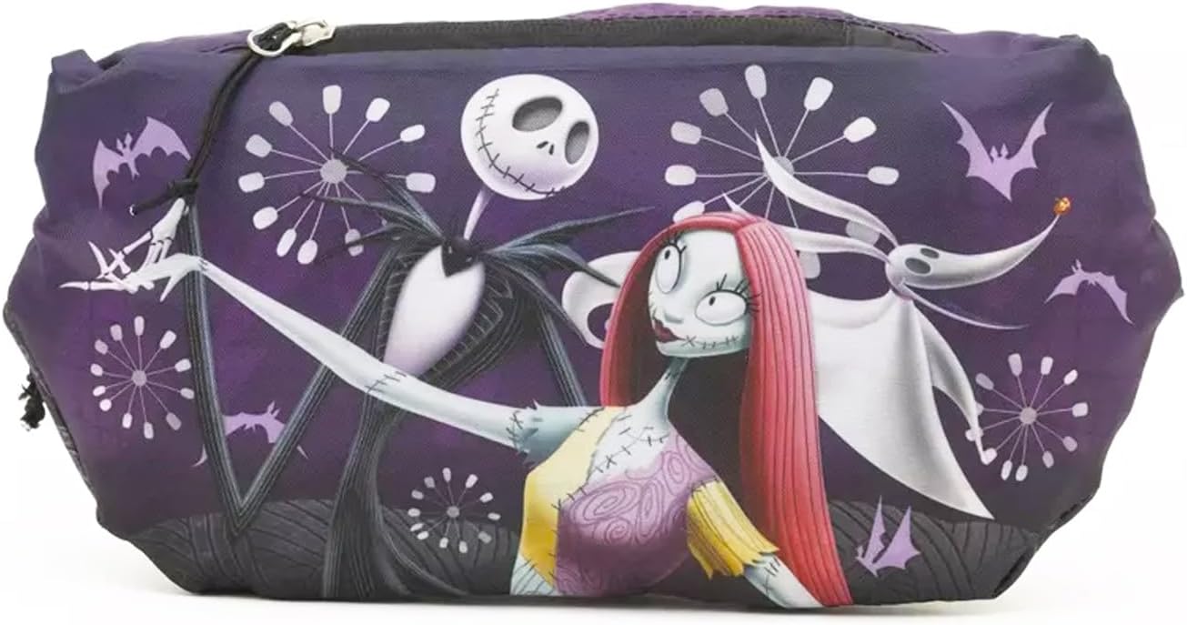 Nightmare Before Christmas Fanny Pack - Bundle of Jack Skellington Belt Bag with Dual Zippers Plus Water Bottle | "NBC" Waist Bag for Kids - Image 2