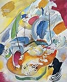  Wassily Kandinsky 2018: Kunstkalender mit Werken des Künstlers Wassily Kandinsky. Großer Wandkalender mit abstrakten Bildern aus dem Expressionismus. Format: 45,5 x 55 cm, Foliendeckblatt
