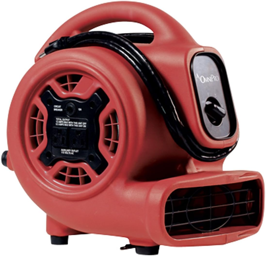 OmniPro Mini Air Mover - 2.3Amp, 1/5 Hp, 3 Speed AC085 Restoration omnidry