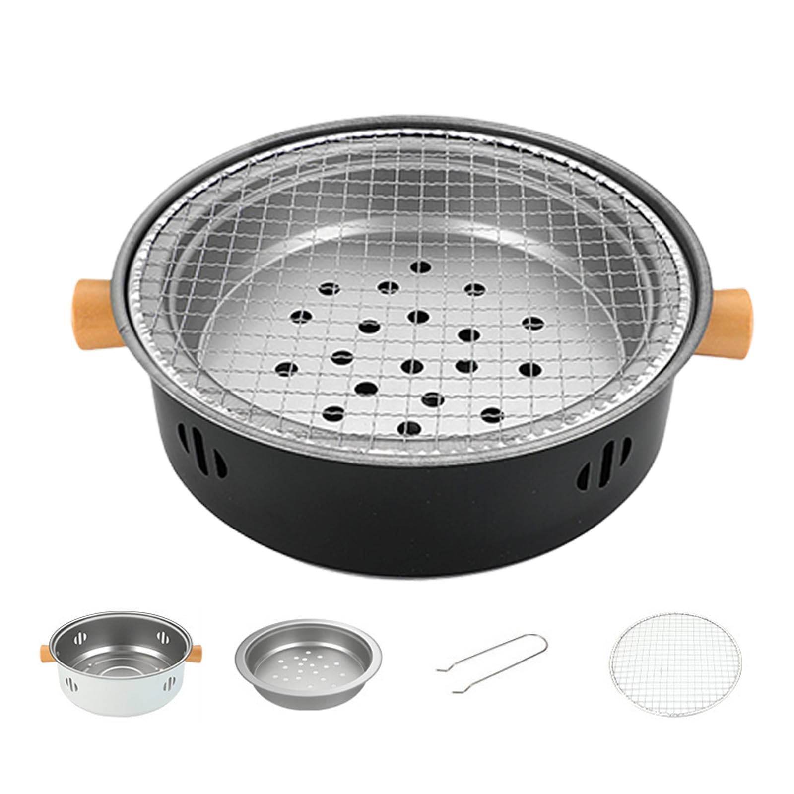 Accessoire barbecue amovible et grilles en fer de cuisine