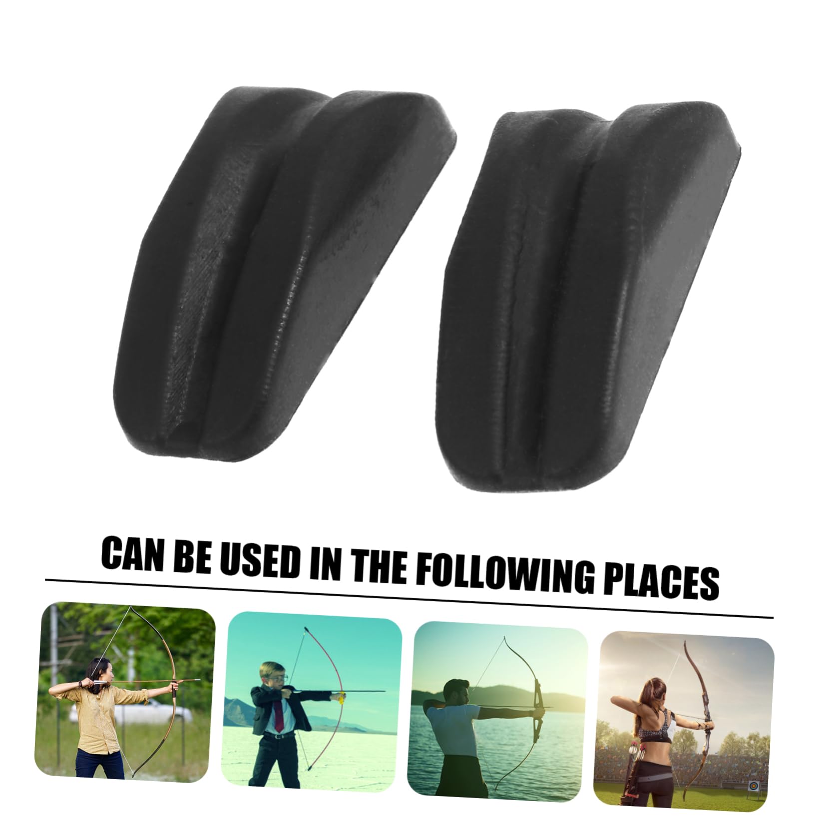 BESPORTBLE 3sets Self-Adhesive Bow Vibration Damper for Bow Rubber Stabilizer Kit 2pcs*3