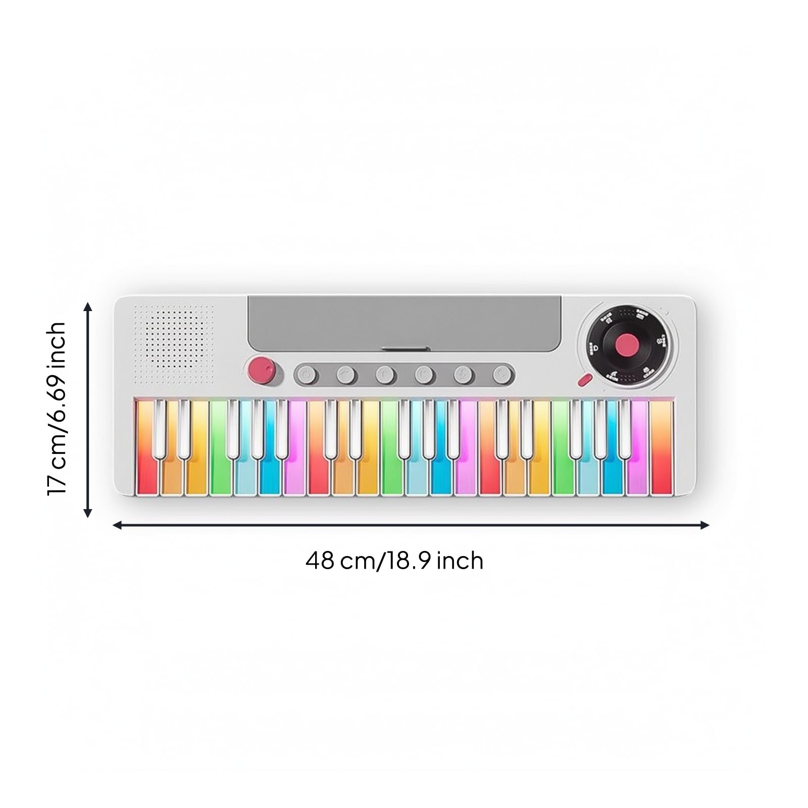 Teclado con 22 Teclas Electrónico Teclado Juguete Compacto Piano para Niños, Principiantes, Casa, Regalo