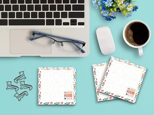 Miniatura 2 de Butler in the Home Paquete de 3 notas adhesivas de 3 x 3 pulgadas 50 hojas por bloc luces de cámara de acción de YouTube Blogger lindo y divertido