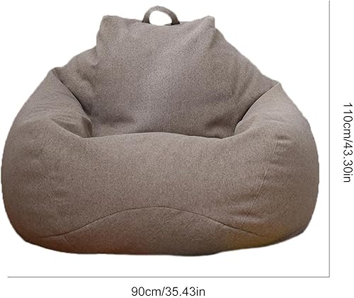 Miniatura 3 de Puf (sin relleno) para niños y adultos  Asiento de puf ultrasuave  Puf de almacenamiento de animales de peluche  Relleno lavable para organizar