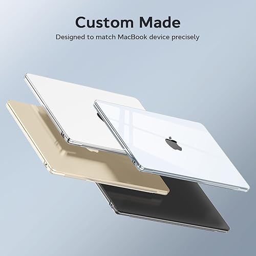 Miniatura 6 de B BELK Funda compatible con MacBook Air de 13 pulgadas 2022 2021 2020 2019 2018 M1 A2337 A2179 A1932 Touch ID, carcasa rígida de plástico para Verde