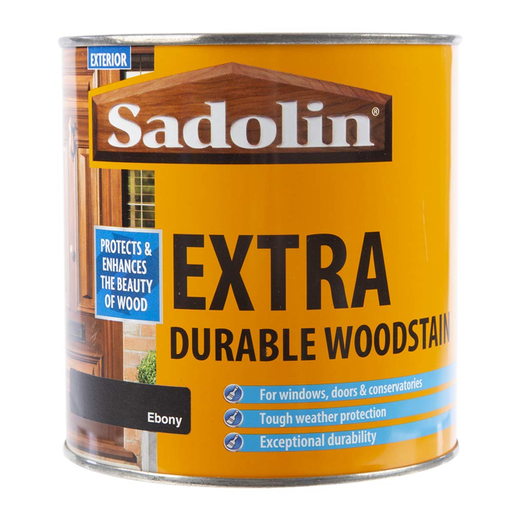 Sadolin Extra Durable Woodstain - Ebony - 1L