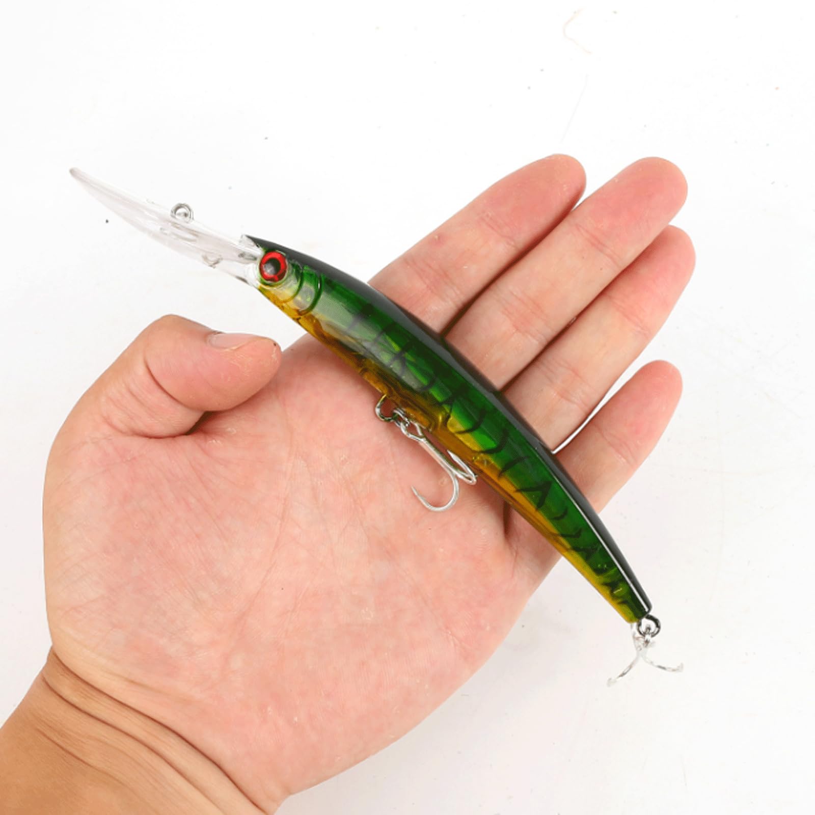 Leurre de pêche, 2 appâts de Type wobbler pour la pêche à la traîne, 17 cm, 24 g, Gros crankbait, appât Artificiel, matériel de pêche