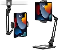 Vista 10 de Twelve South HoverBar Duo Soporte para iPad (2.ª generación) - Soporte ajustable para tableta para escritorio con base pesada y accesorio