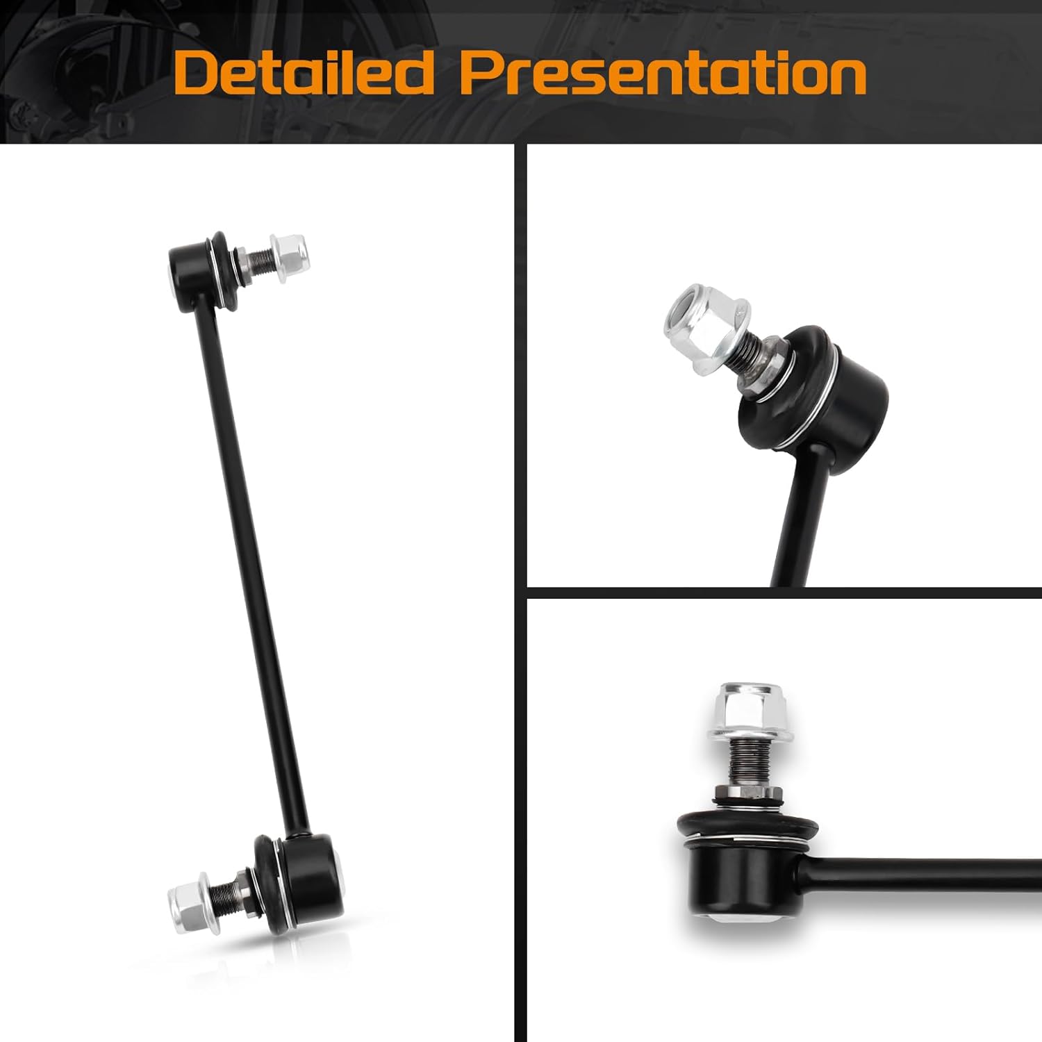 Front & Rear Sway Bar End Links Compatible with Honda CR-V 2007-2016(All 2WD & 4WD Models), K750297 K75015 K750156
