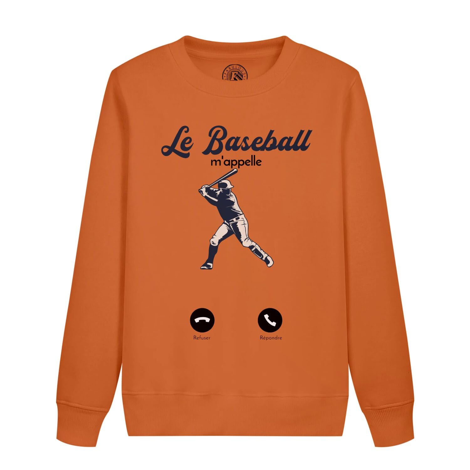 Sweatshirt enfant baseball m'appelle pull sport Etats-Unis coton
