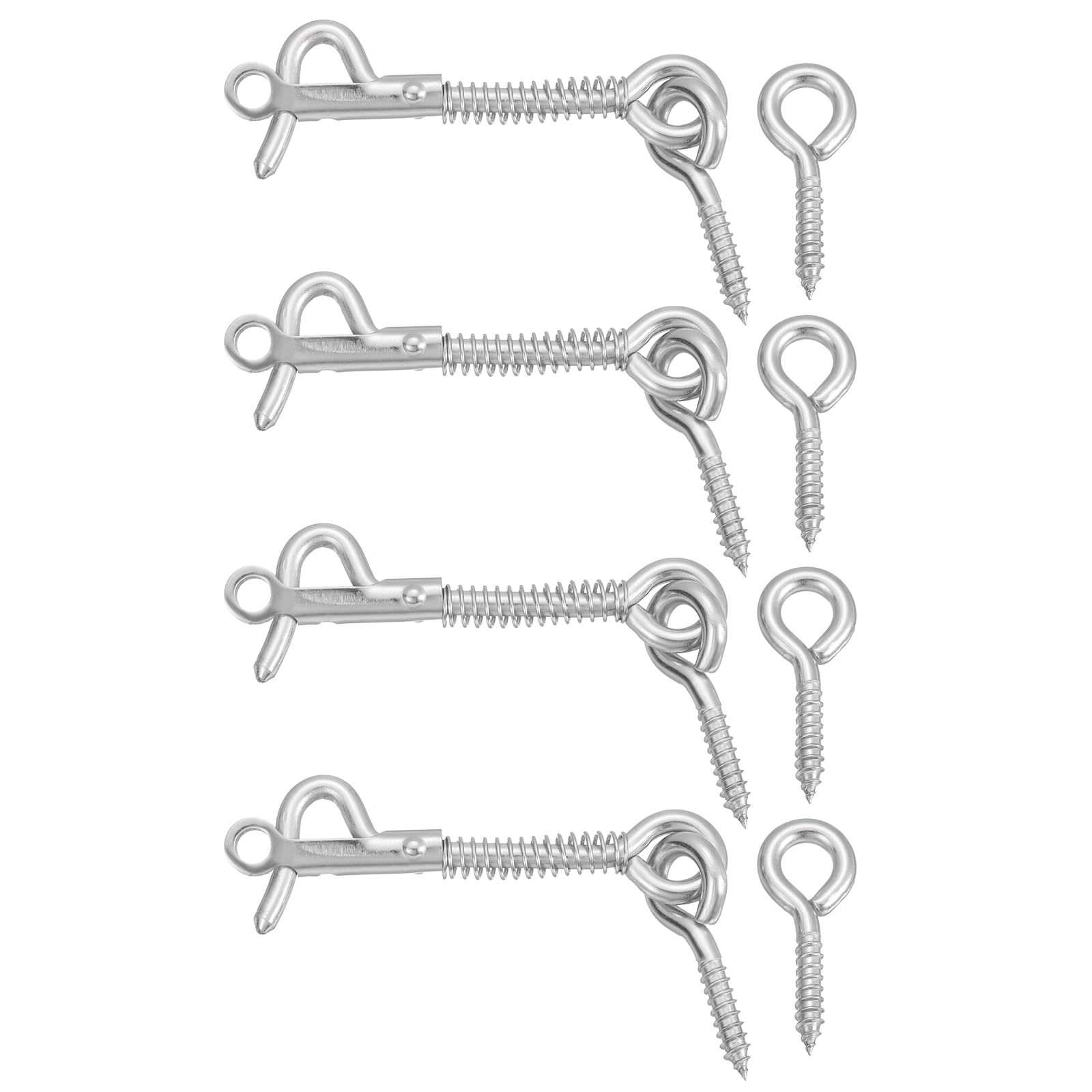 Loquet à œillet 6,3 cm pour empêcher le claquement des portes de jardin x4