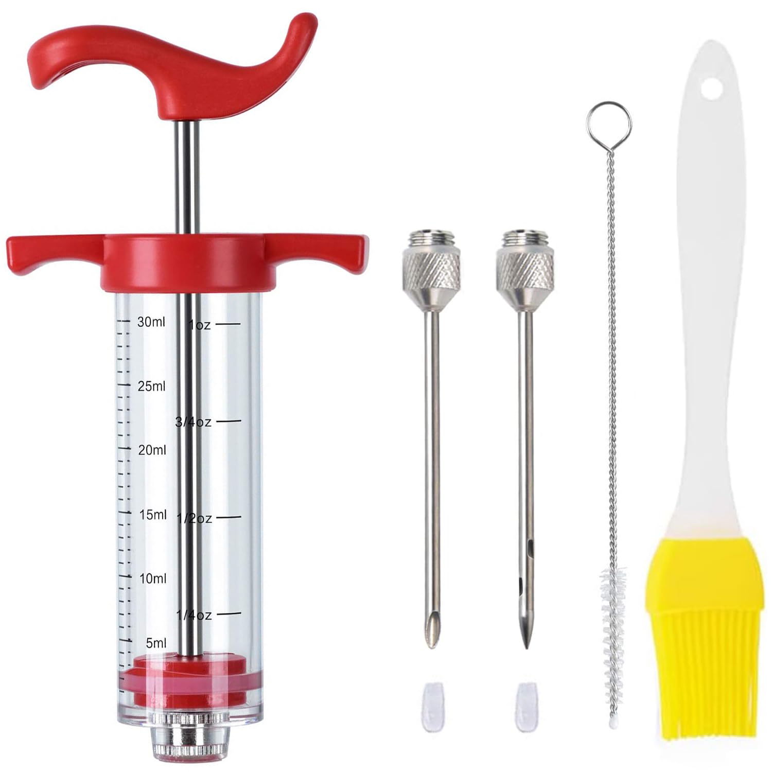 Meat Injector, Turkey Injector Syringe, 1oz - 1 Injector 2 Needles